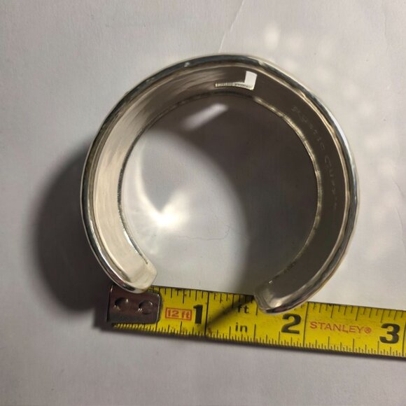 Rustic Cuff Silver-Tone "L" Initial Bracelet womens jewelry monogram - Picture 4 of 4